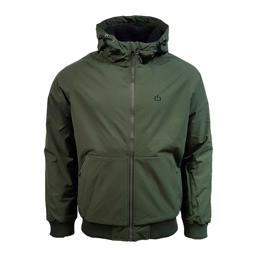 EMERSON Ribbed Jacket with Sherpa Lining 202.EM10.116-K9-ARMY-GREEN