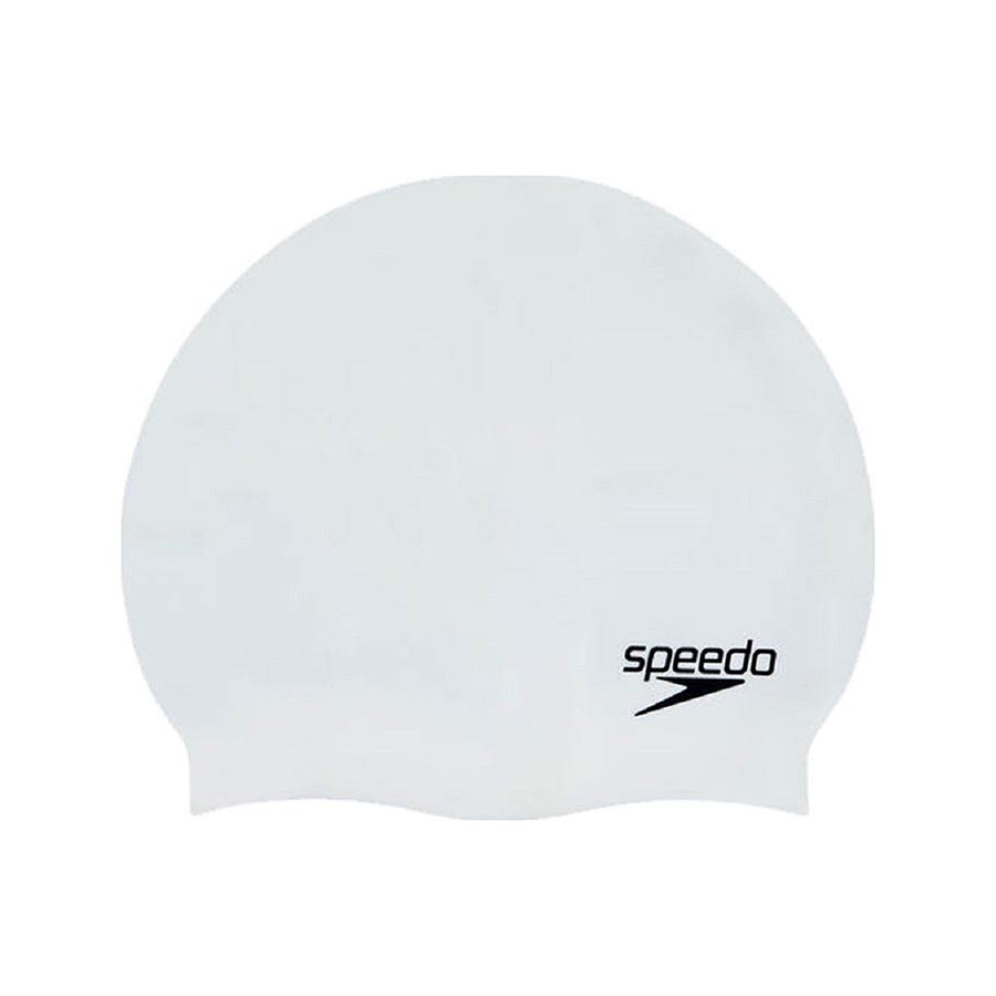 SPEEDO Plain Flat Silicone Cap 70991-0010U Λευκό