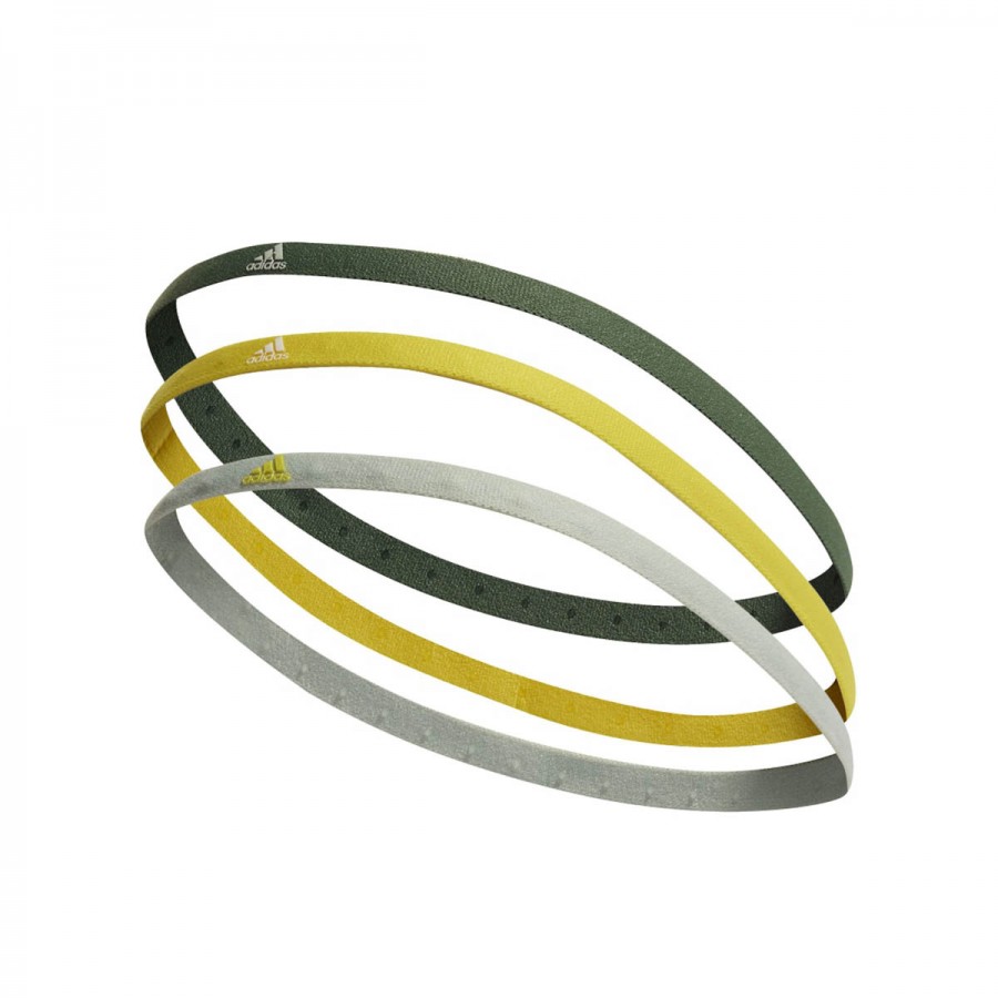 adidas Performance Hairband 3 Pack HI5461 Πράσινο Κίτρινο Λευκό