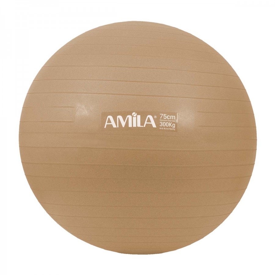 Amila Μπάλα Γυμναστικής Gymball 75cm Χρυσή Bulk 48415