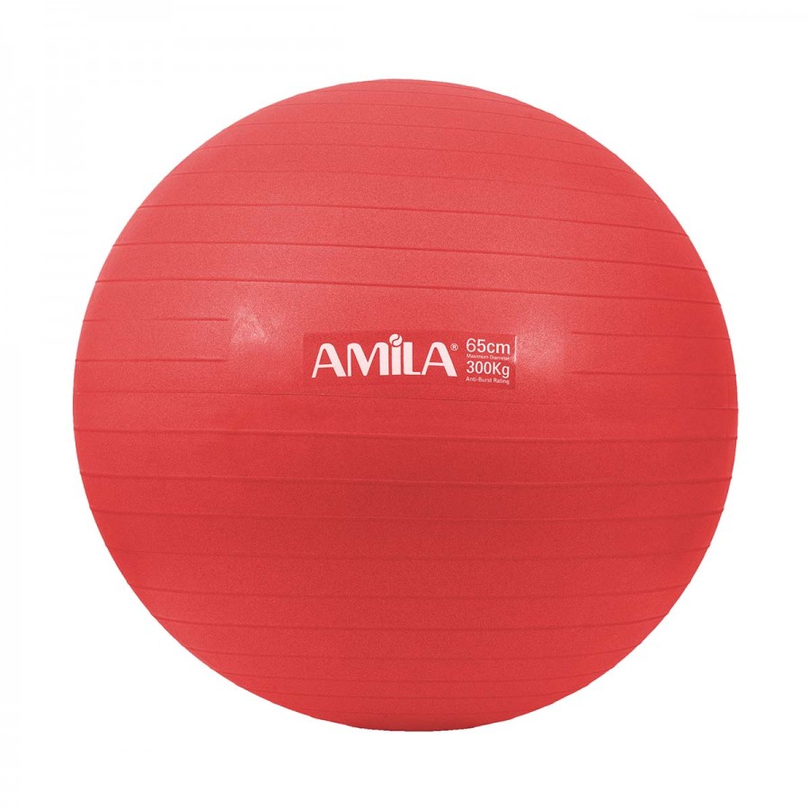 Amila Μπάλα Γυμναστικής Gymball 65cm Κόκκινη 95846
