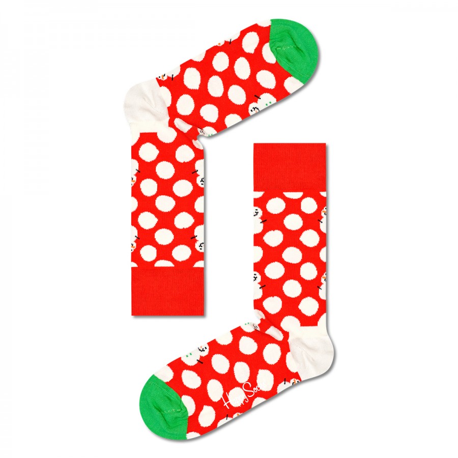 Happy Socks 2-Pack Big Dot Snowman Gift Set XBDS02-6500