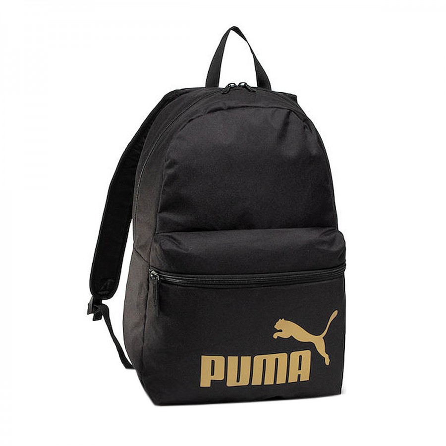 PUMA Phase Backpack 075487-49 Black-Golden logo