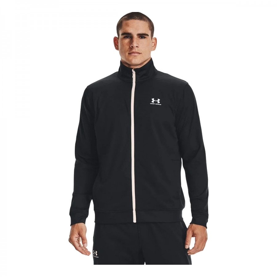 UNDER ARMOUR SPORTSTYLE TRICOT JACKET 1329293-002 Μαύρο Λευκό