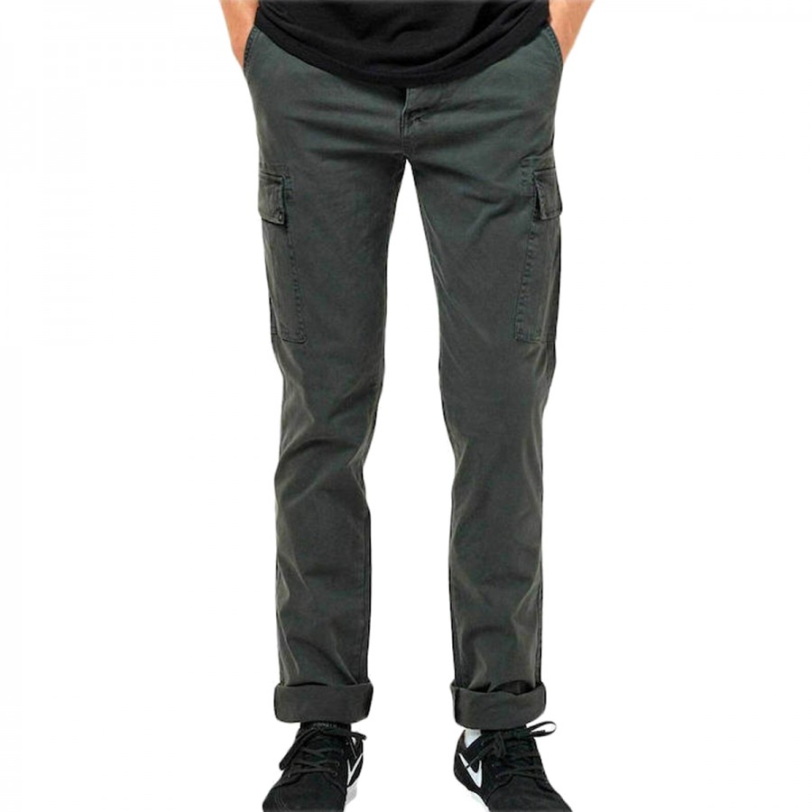 BASEHIT Garment Dyed Stretch Cargo Pants 222.BM42.94-FOREST Κυπαρισσί