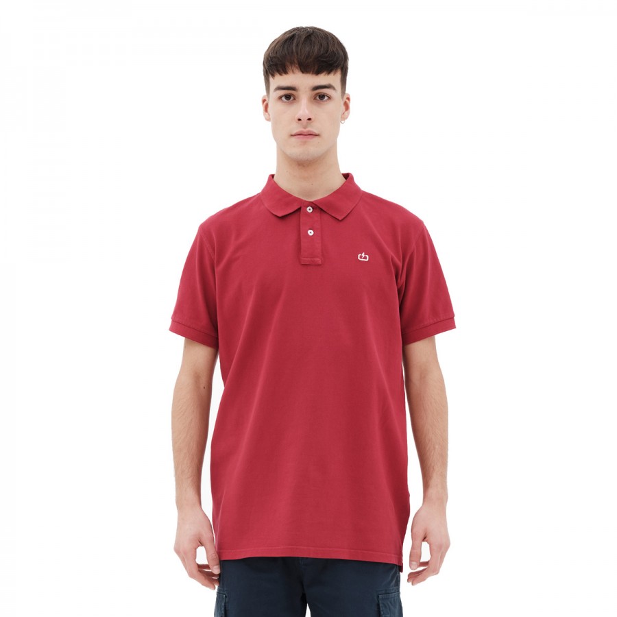EMERSON Men's Garment Dyed Polo 221.EM35.69GD-RED