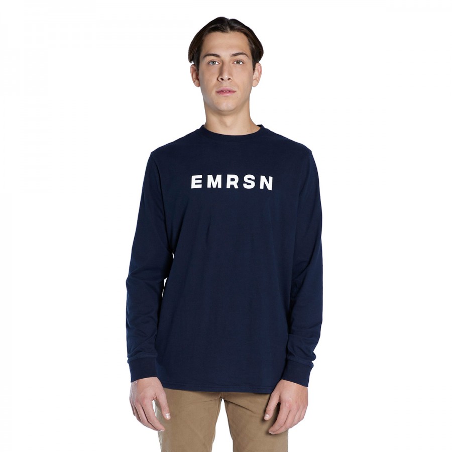 EMERSON L/S T-Shirt 222.EM31.01-NAVY BLUE
