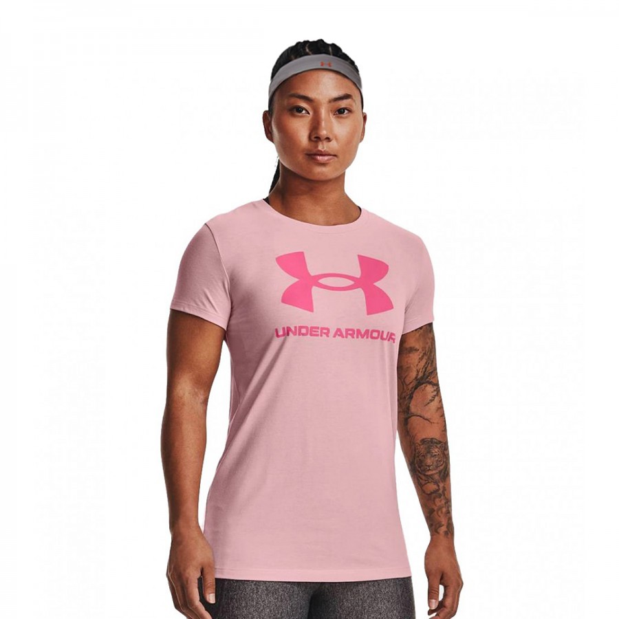 UNDER ARMOUR Live Sportstyle Graphic SS C 1356305-647 Ροζ