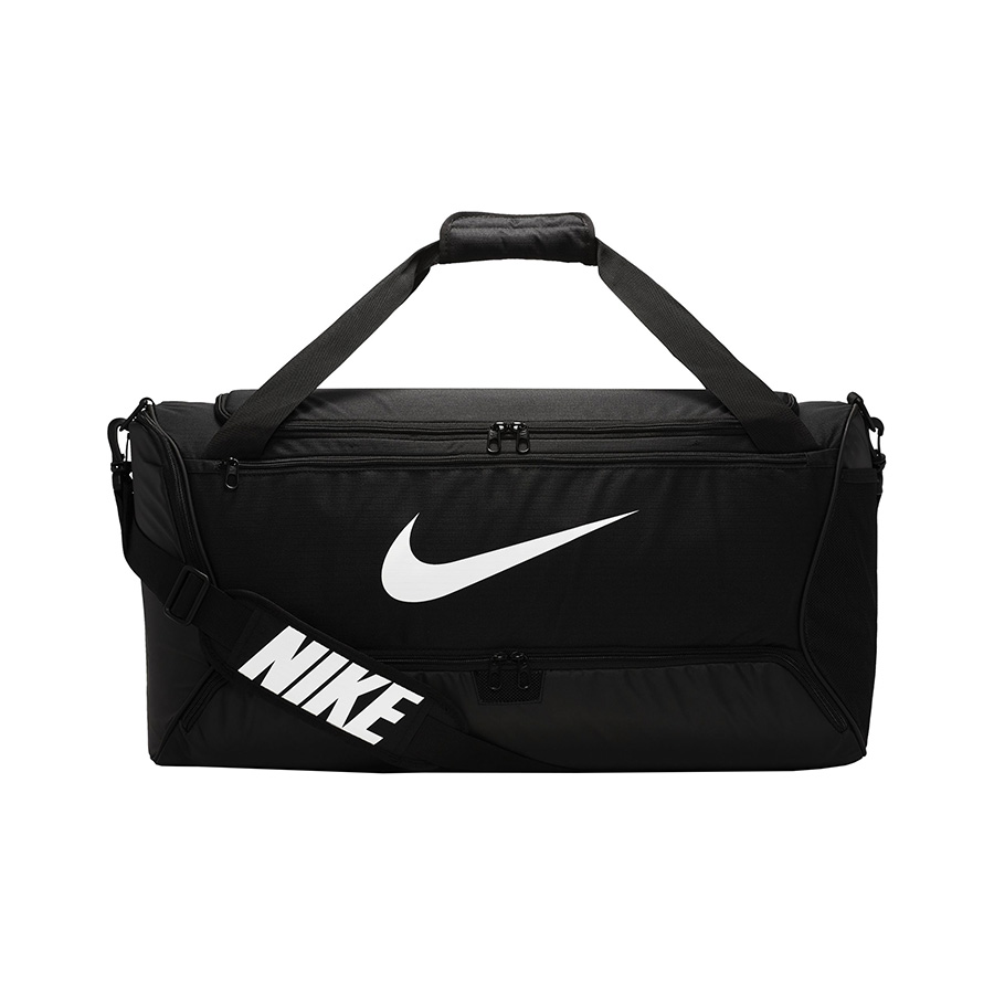 NIKE  Brasilia Training Duffle Bag (Medium) BA5955-010 Μαύρο Λευκό