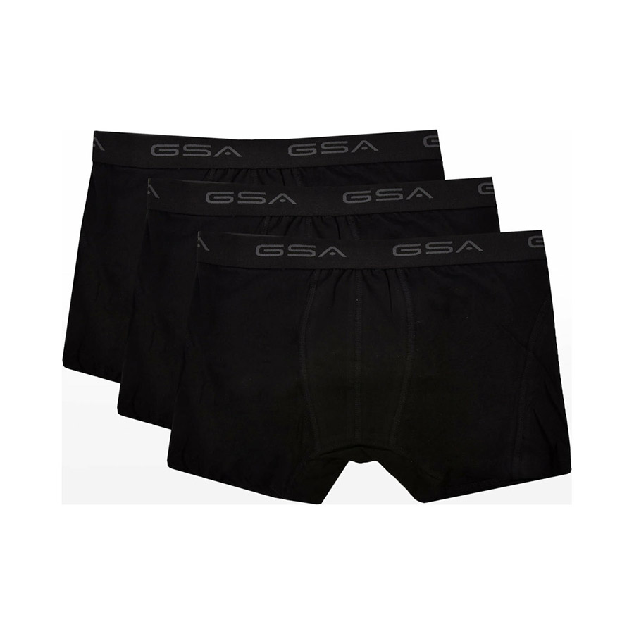 GSA Ανδρικά Boxer 3 Pack 17-1204-01 Μαύρο