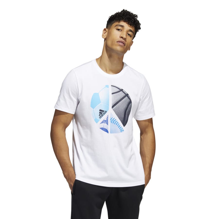 adidas Sport Inspired Multiplicity Graphic T-Shirt HE4827 Λευκό