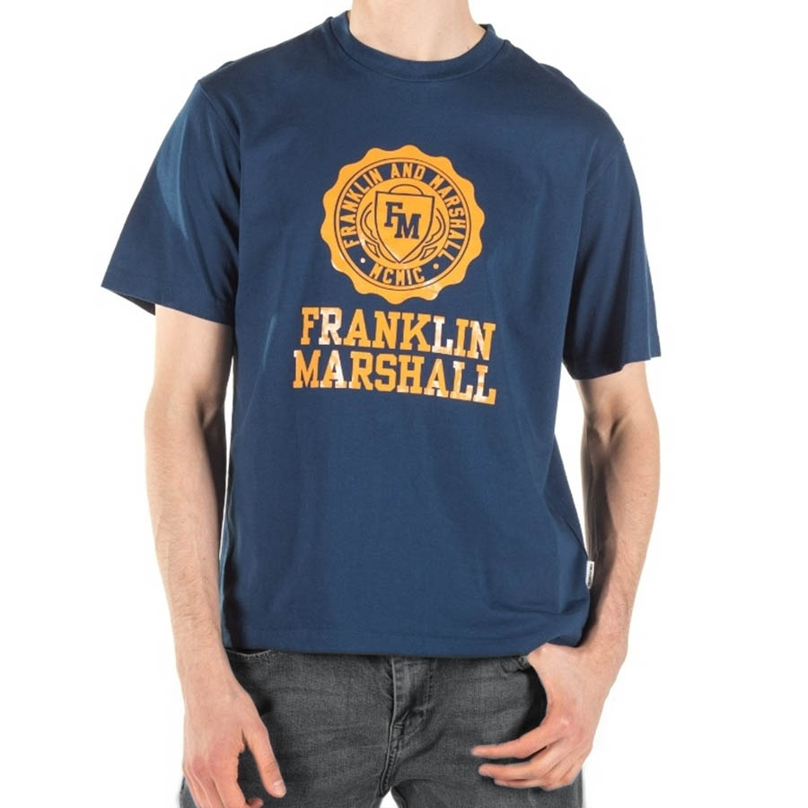 Franklin & Marshall T-shirt JM3014.000.10-250 Oxford Blue