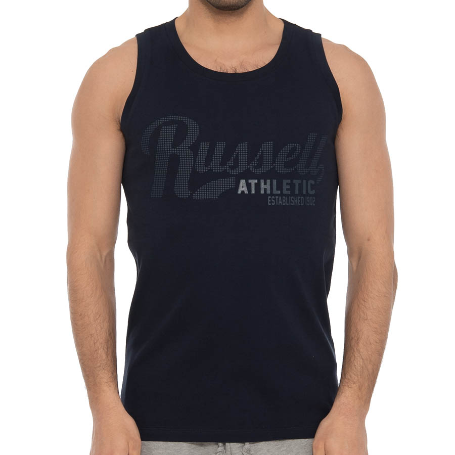 RUSSELL ATHLETIC Check Singlet A2-015-1-190 Μπλε Σκουρο