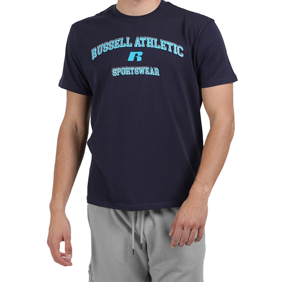 RUSSELL ATHLETIC Southern R S/S Crewneck Tee Shirt A2-018-1-190 Μπλε Σκουρο