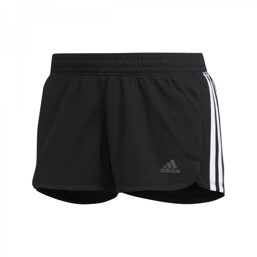 adidas Pacer 3-Stripes Knit Shorts DU3502 Μαύρο Λευκό
