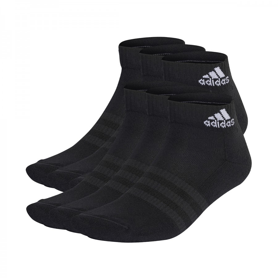 adidas Cushioned Sportswear Ankle 6 Pairs IC1291 Μαύρο Λευκό