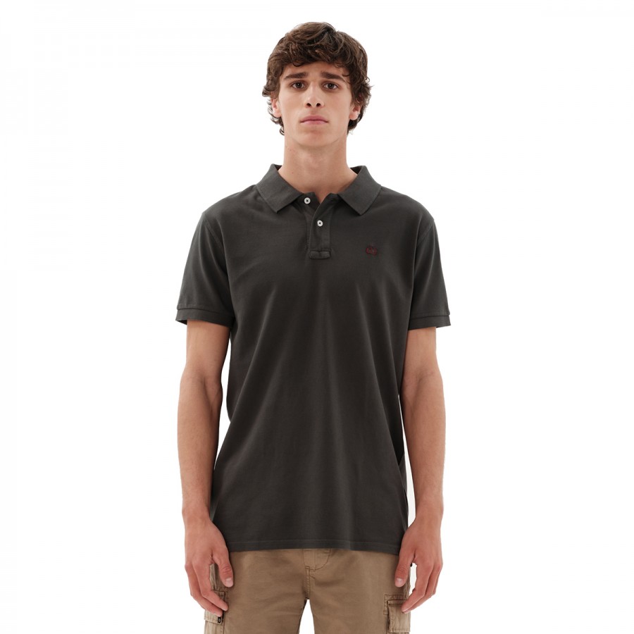 EMERSON Garment Dyed Polo 231.EM35.69GD-FOREST_GREEN
