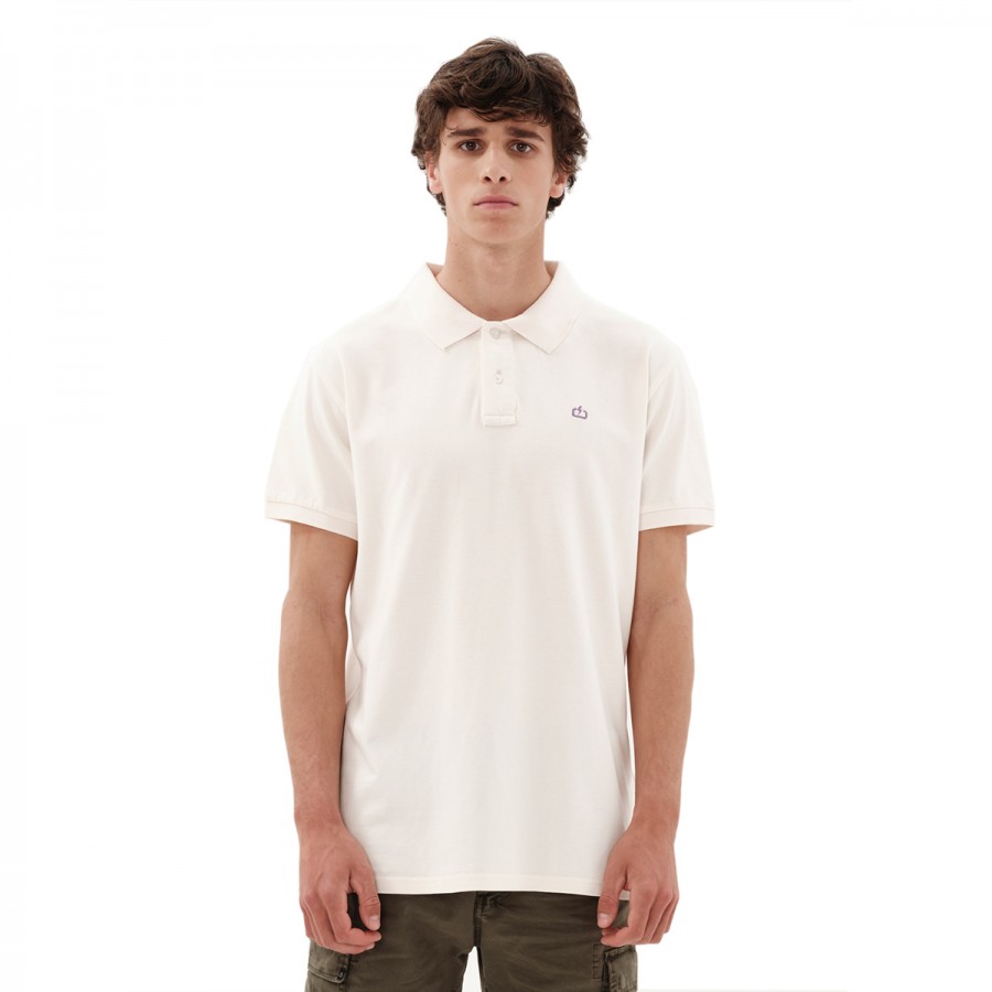 EMERSON Garment Dyed Polo 231.EM35.69GD-OFF_WHITE
