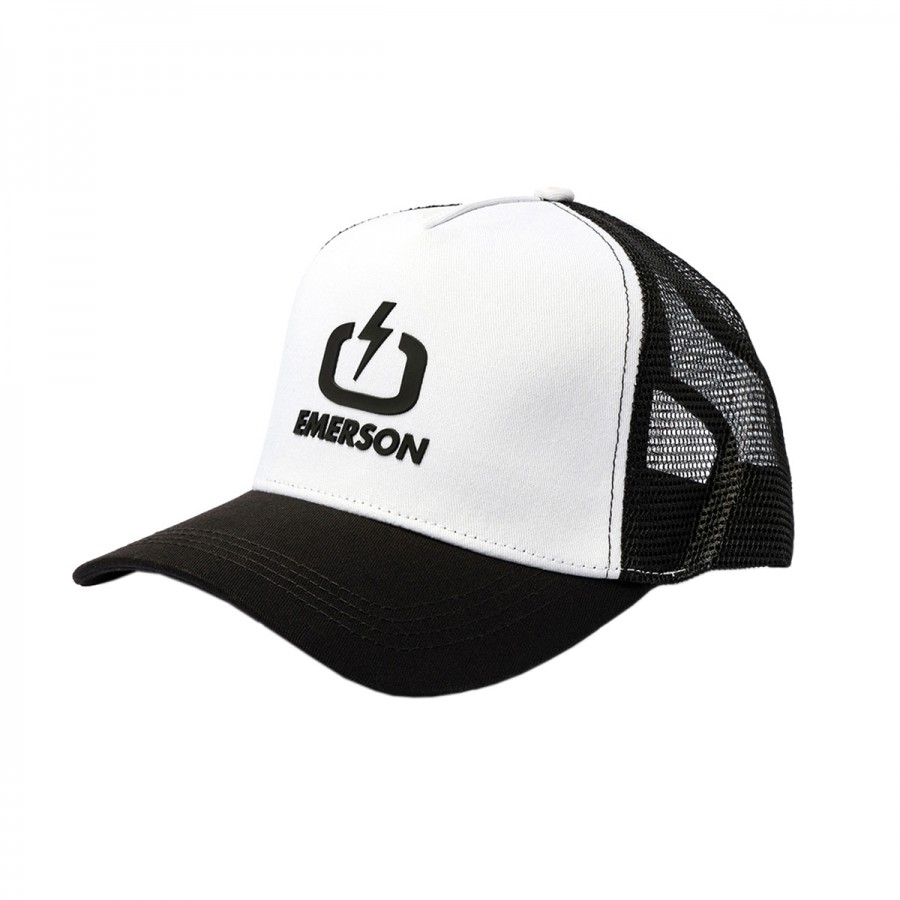 EMERSON Unisex Trucker Hat 231.EU01.07-WHITE-BLACK