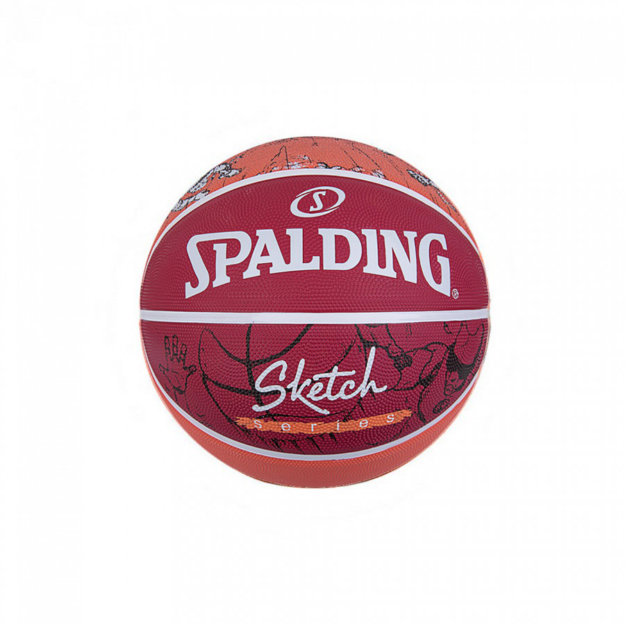SPALDING Sketch Dribble Sz7 Rubber Basketball 84-381Z1