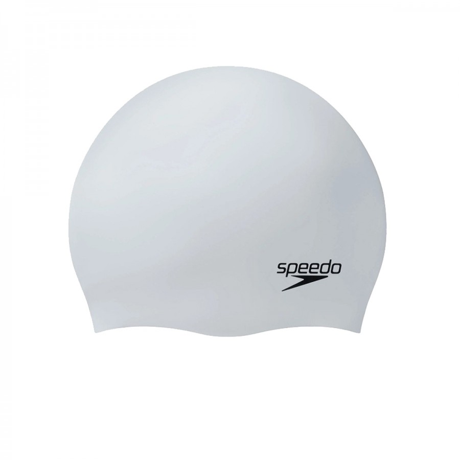 SPEEDO Plain Moulded Silicone Cap 70984-14572U Λευκό Περλέ