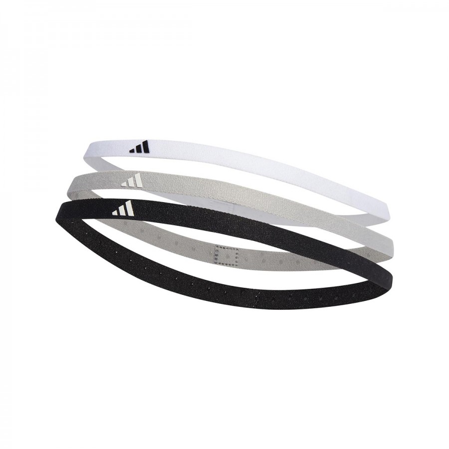 adidas Hairband 3-Pack IK0471 Μαύρο Γκρι Λευκό