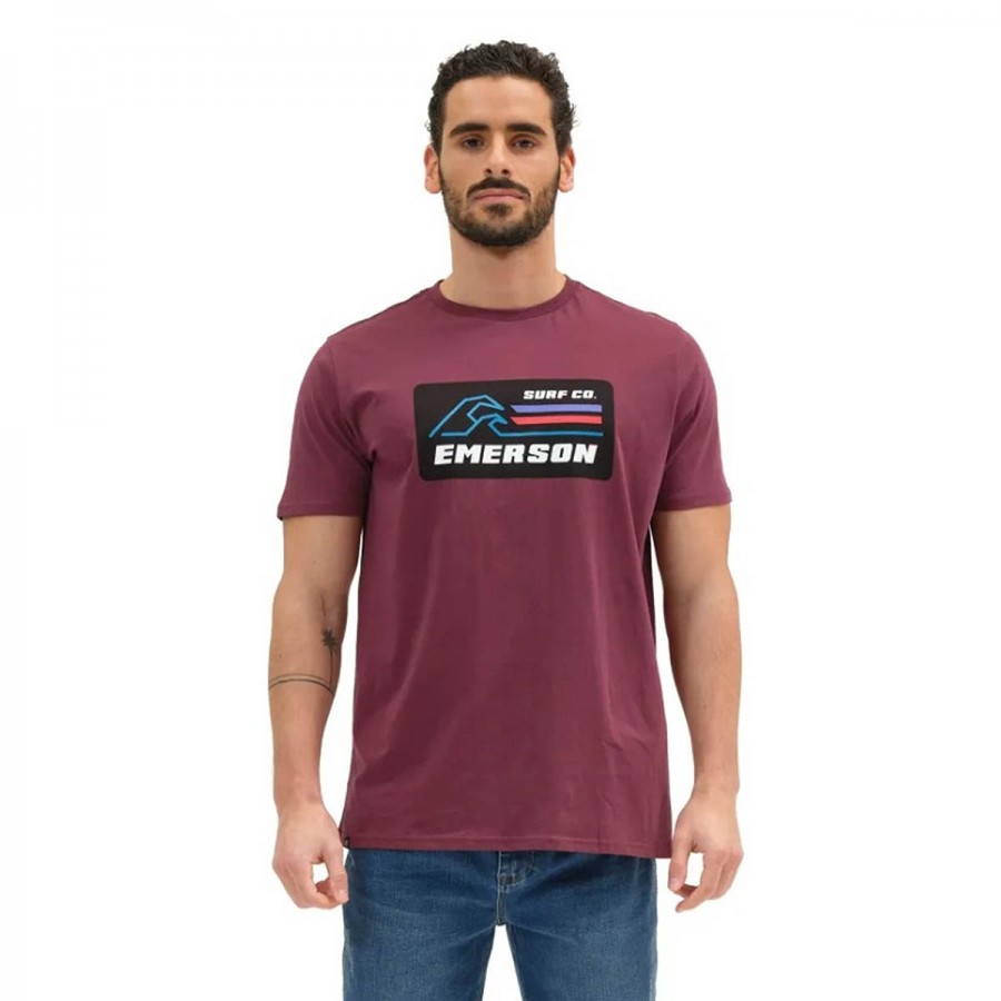EMERSON S/S T-Shirt 211.EM33.02-DUSTY WINE