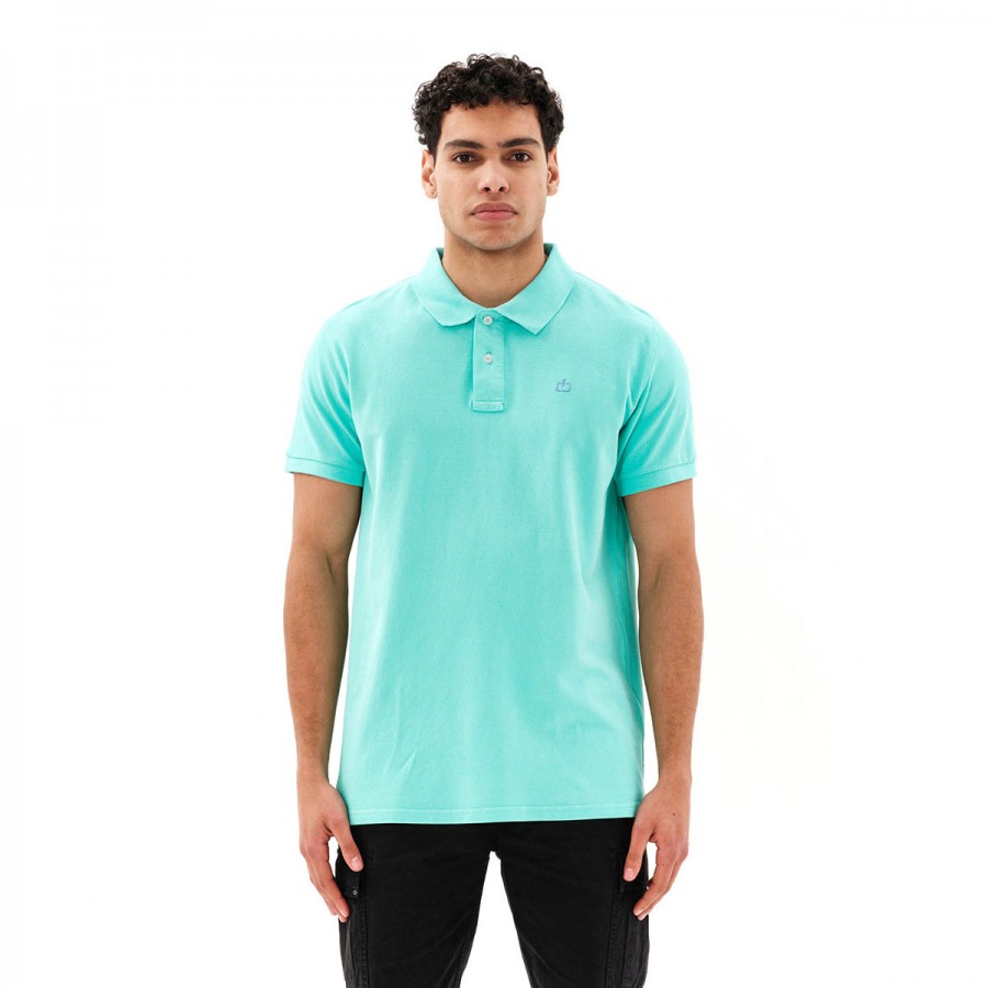 EMERSON Garment Dyed Polo 231.EM35.69GD-TURQUOISE