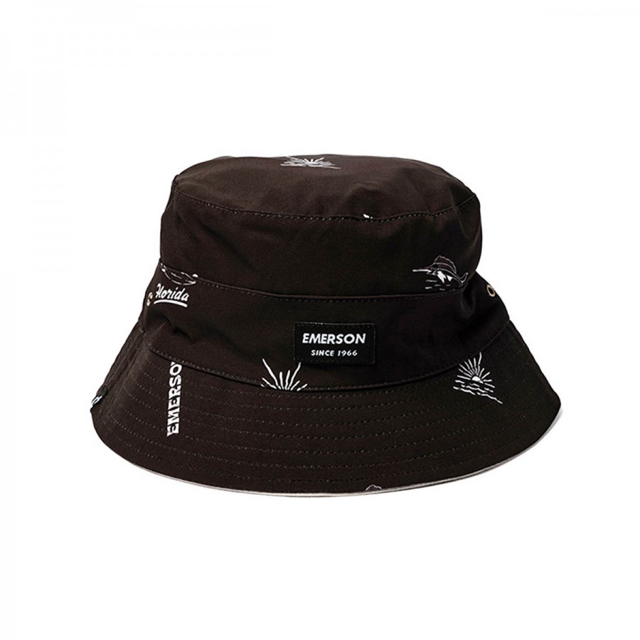 EMERSON Unisex Bucket Hat 231.EU01.68PR-PR356 BLACK/ICE